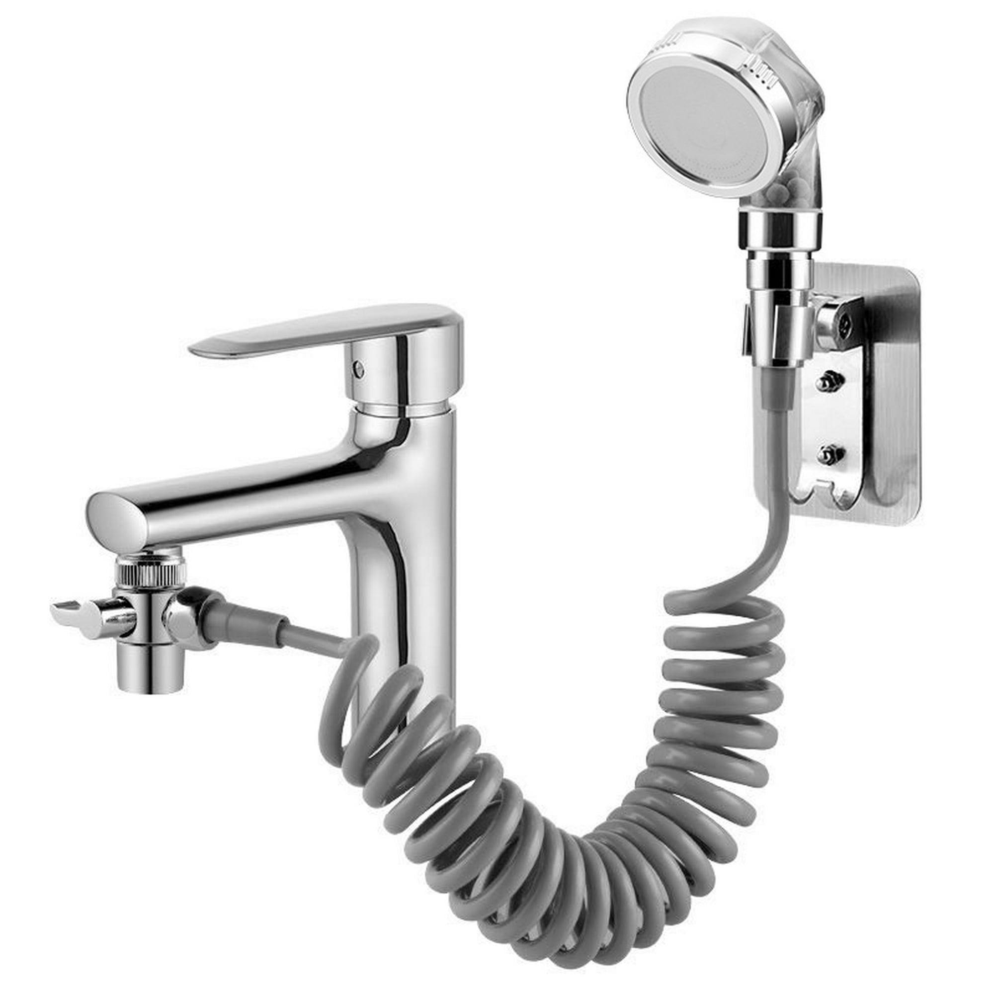 Kit de ducha de lavabo, Kit de ducha de lavabo, Kit de ducha de lavabo con  manguera telescópica, adaptador de grifo G1/2 para lavacabezas / lavabo