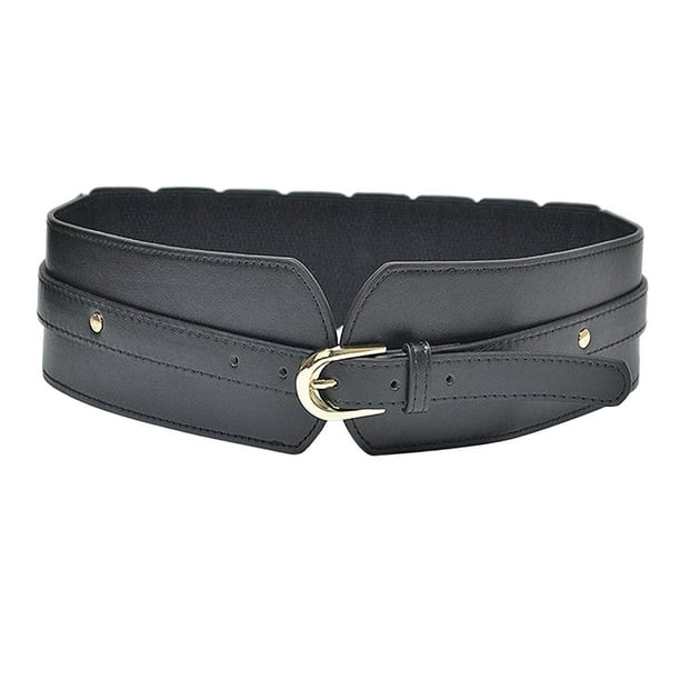 Cinturón de Mujer Cuero PU con Hebilla Metal Ajustable para Vestidos  Pantalones 110x2.5cm Macarena Cinturones de cuero fino para mujeres