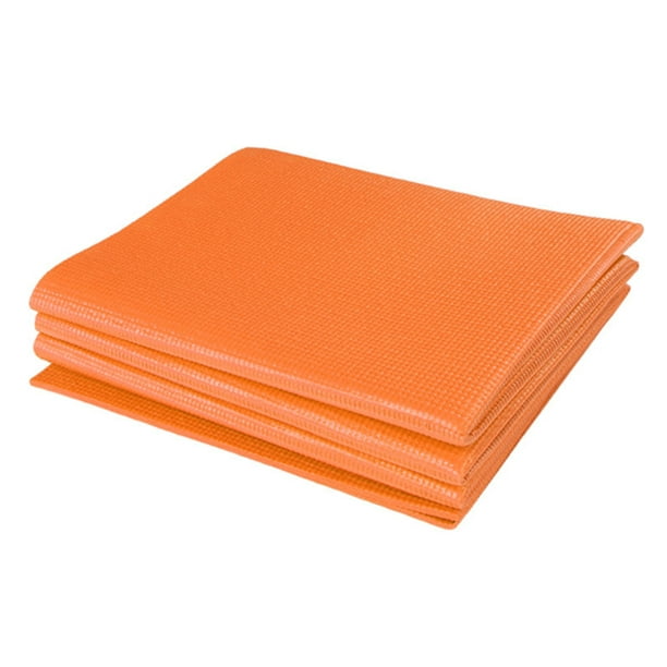 Esterilla de yoga plegable de 4 mm de grosor, 68 x 24 pulgadas,  antideslizante, plegable