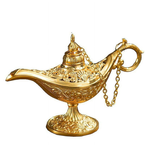 Lámpara de aceite Aladdin Magic Genie,lámpara de desear tallada de metal  vintage Legend Lámpara de accesorios de vestuario árabe coleccionable para  coleccionistas retro,hogar/decoración de bodas(1#) : .com.mx: Hogar y  Cocina