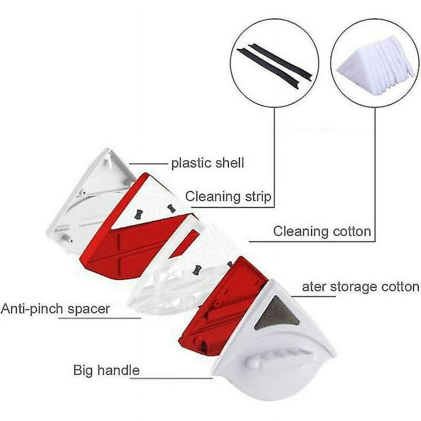 Limpia Vidrios Magnético con Esponja Incorporada: Limpieza Eficiente