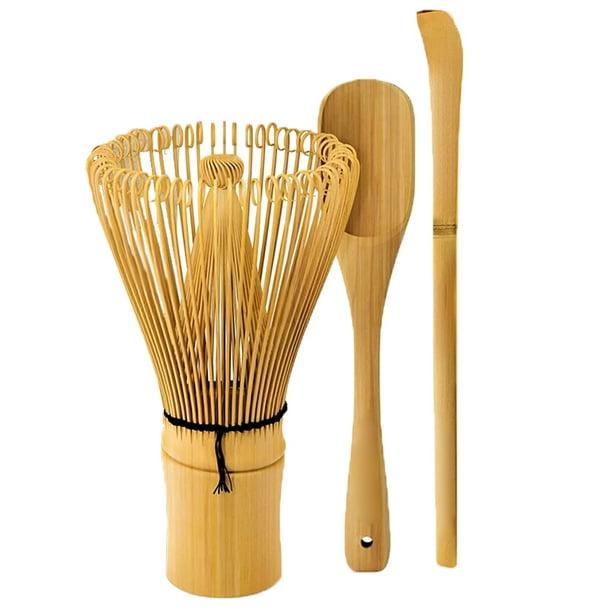El kit de accesorios Matcha incluye 5 artículos: 100 puntas de batidor de  bambú, cuchara de bambú, tamiz de té de acero inoxidable y cuenco de matcha