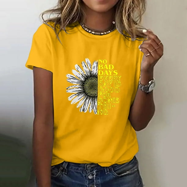 Camisetas Chica Amarillo