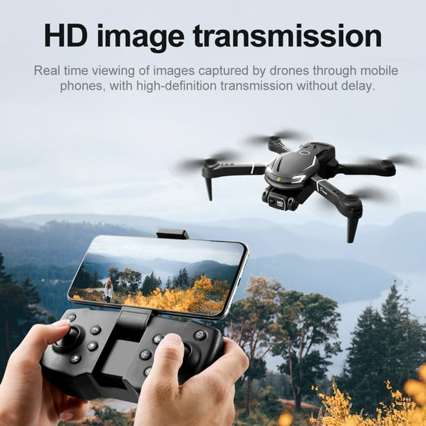 Dron Teledirigido RC Drone 150m Control Distancia FPV Drones para niños  (batería negra 3 cámaras)