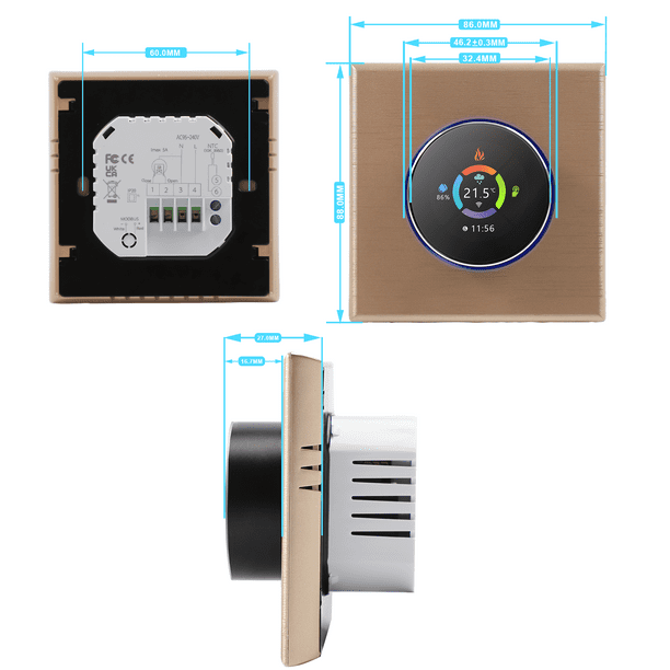 Termostato inteligente WiFi Termostato compatible con Alexa/Google