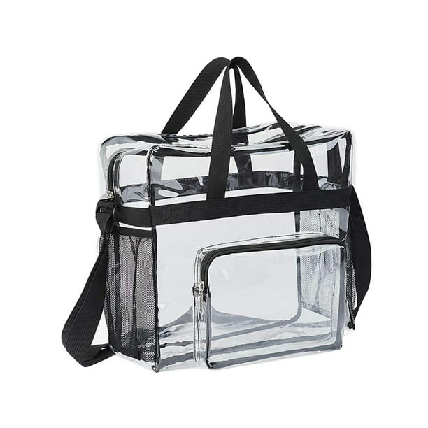 HIGHREAL-bolso transparente de PVC para mujer, bolsa de mano grande de  diseñador, de compras, de
