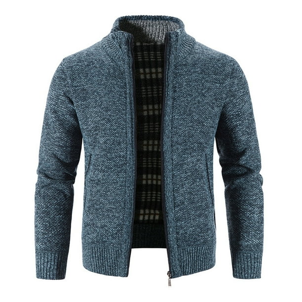 Puntoco suéter para hombre invierno cuello alto cremallera manga larga  suéter tejido top prendas de Puntoco Puntoco-1439
