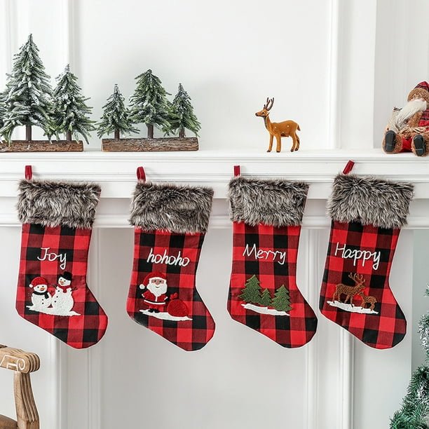 Calcetín de Navidad 5D DIY diamante pintura calcetín Navidad dulces  almacenamiento chimenea colgante calcetín personalizado JAMW Sencillez