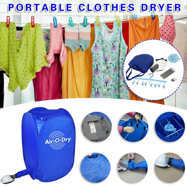 Secadora De ropa pequeña para el hogar, secadora De ropa portátil plegable  para dormitorio, máquina De Lavar y Secar ropa - AliExpress