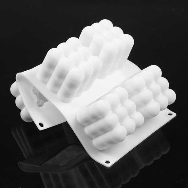 Molde de silicona de doble cara para hornear pasteles de mousse, moldes de  hornear 3D, moldes de postre para repostería, trufa, pudín, gelatina, tarta