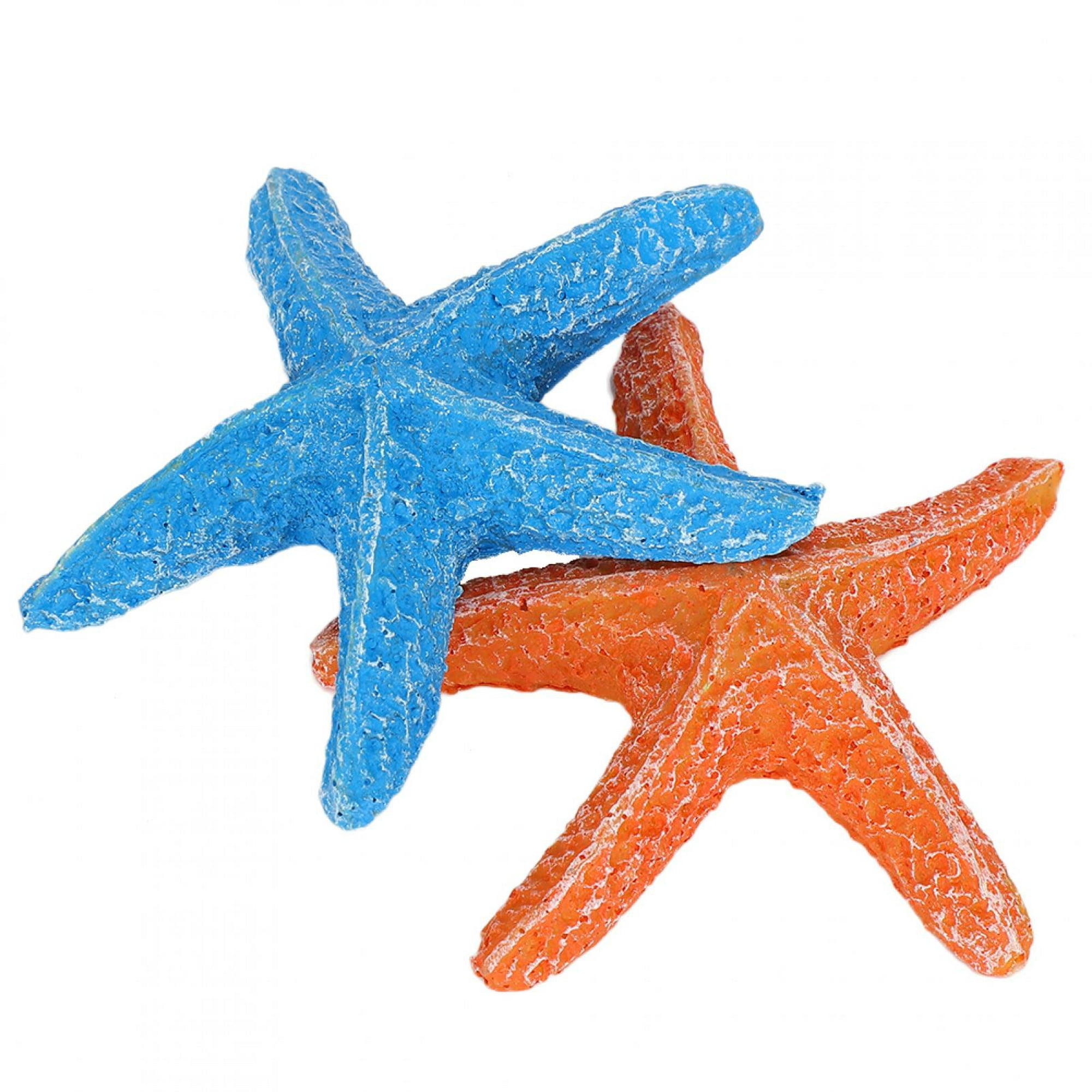 Decoración de estrella de mar, paquete de 10 peces de estrella surtidos  verdes, azules y blancos de 2 a 4 pulgadas, estrellas de mar para