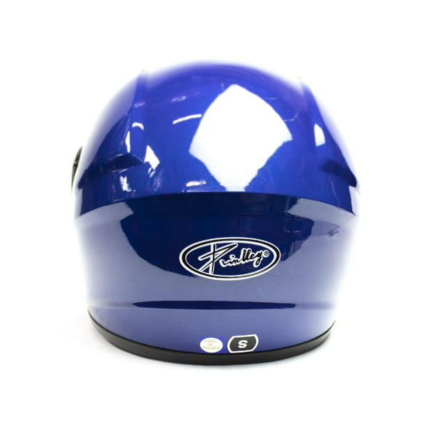 Casco Infantil Para Moto Kinlley Y001 Color Azul Abs Integral