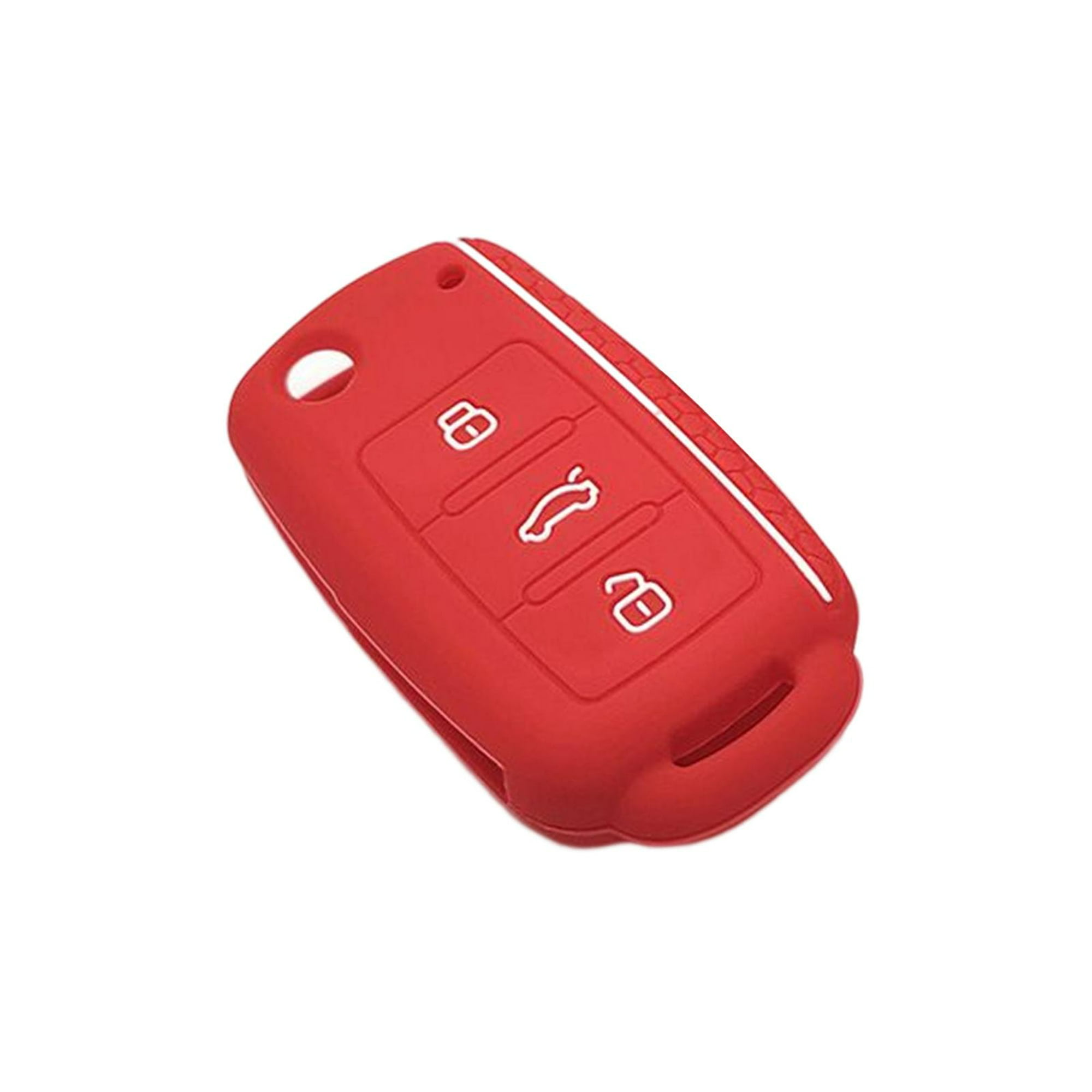 Funda silicona mando llave del coche 3 botones compatible con VW Golf 7  Azul oscuro