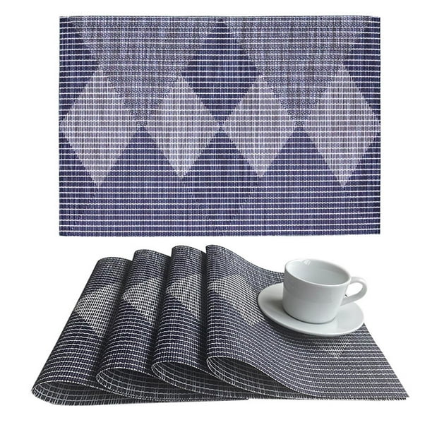 Tapete para mesa de comedor, Mantel Individual redondo, cuencos resistentes  al calor, posavasos para tazas de café