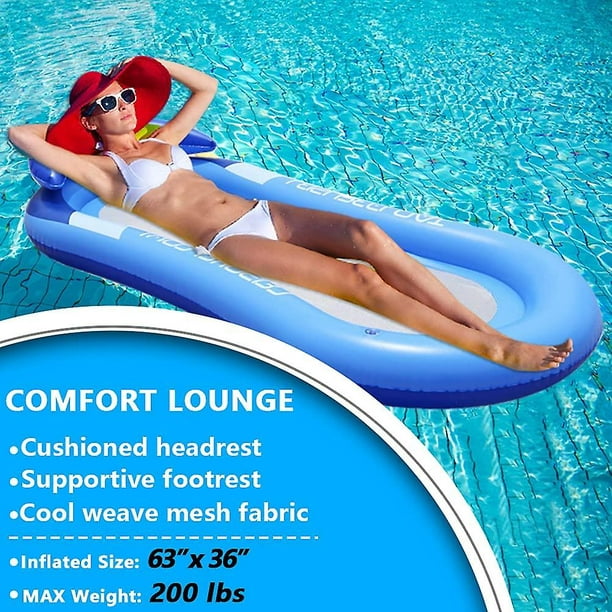 Colchón inflable para piscinas, colchoneta, cama o tumbona flotador,  juguete flotante para el agua, silla o