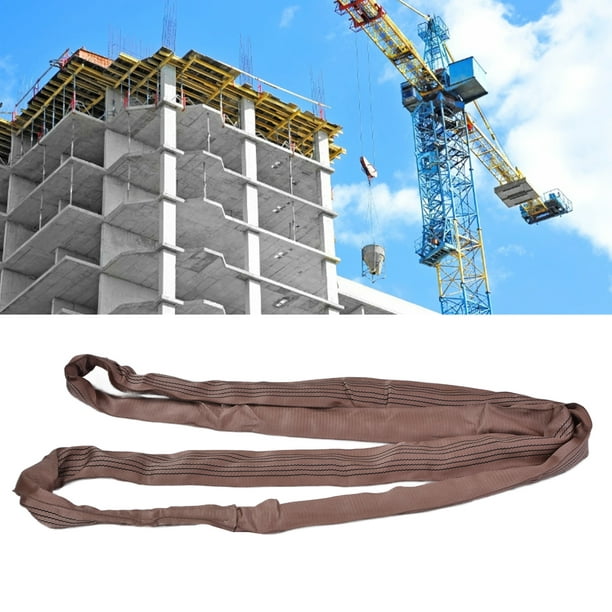  Eslingas de elevación redondas, correa de elevación 4T  capacidad de carga para aparejos para barcos para remolque (6.6 ft (6.56  pies)) : Industrial y Científico
