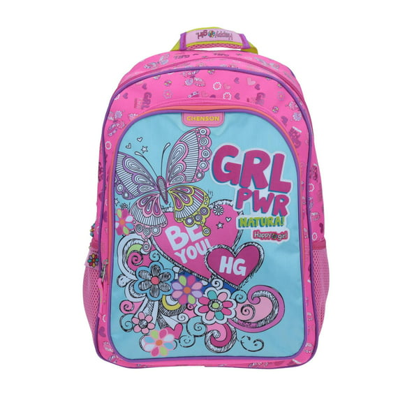 mochila grande rosa chenson happy girl primaria awata para niña porta tablet de hasta 10 chenson hg64704p