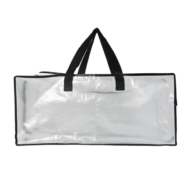 Bolsas de almacenamiento jumbo para ropa con asas fuertes y cremallera  resistente (paquete de 4), bolsas de almacenamiento y mudanza de alta