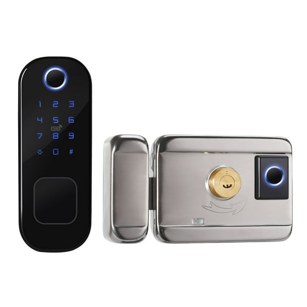 Cerradura inteligente de huellas dactilares, cerradura de puerta  electrónica WiFi, cerradura de puerta inteligente con contraseña | Tarjeta  IC 