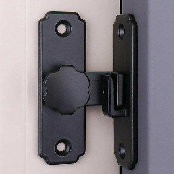 Cerradura para puerta corredera en negro, granero, 6x4 cm, juego de..