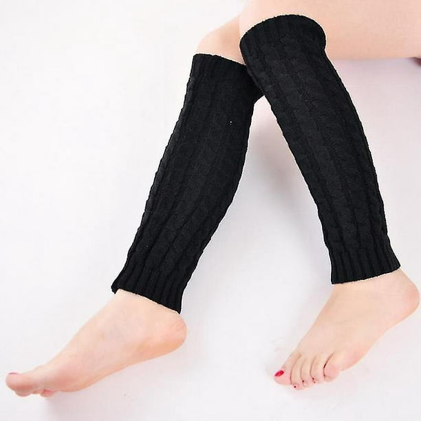 Calcetines de botas de lana de rodilla alta para mujer, calcetines