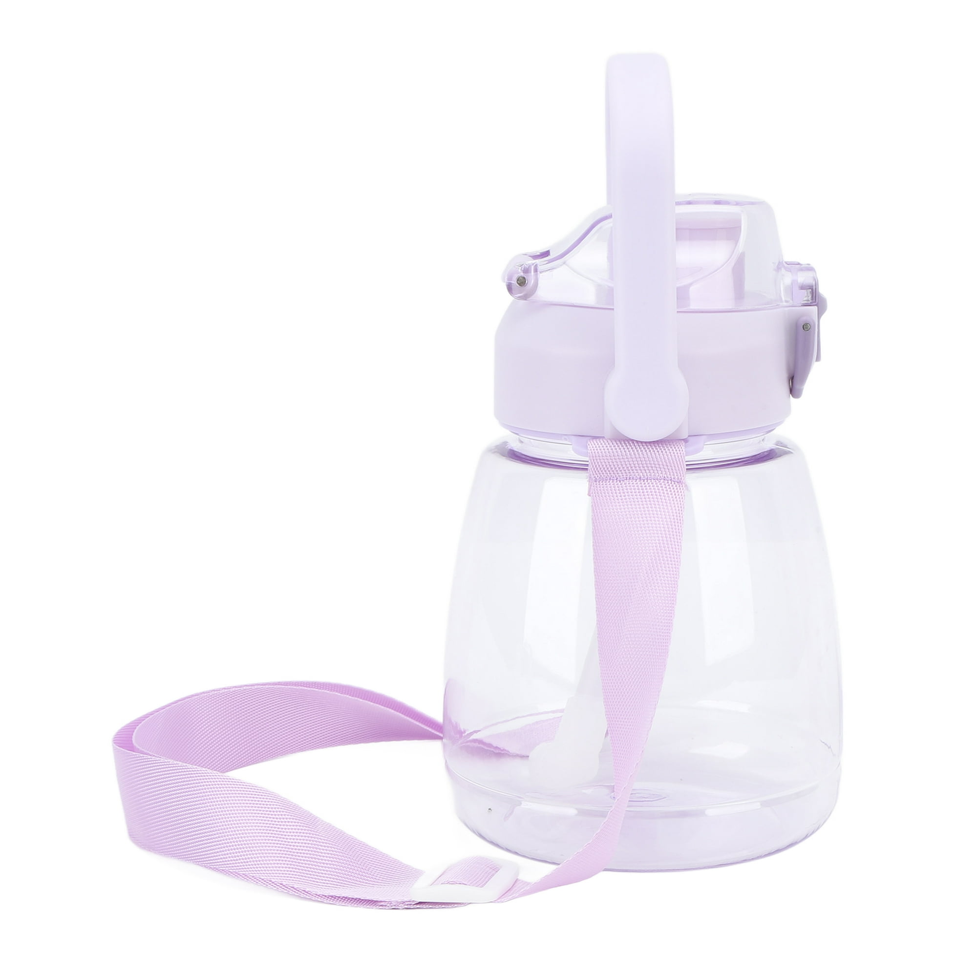 Botella de agua de gran capacidad para niños y niñas, vaso con pajita y  correa para