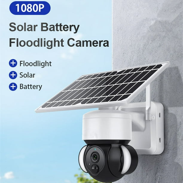 1 cámara con energía solar, WiFi inalámbrico, bajo consumo de energía, bola  de vigilancia exterior e JM