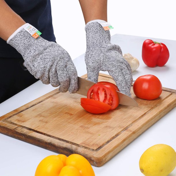 Guantes anticorte Grado alimenticio En388 Protección certificada de nivel 5  para la construcción de madera de cocina Gl02 Xl