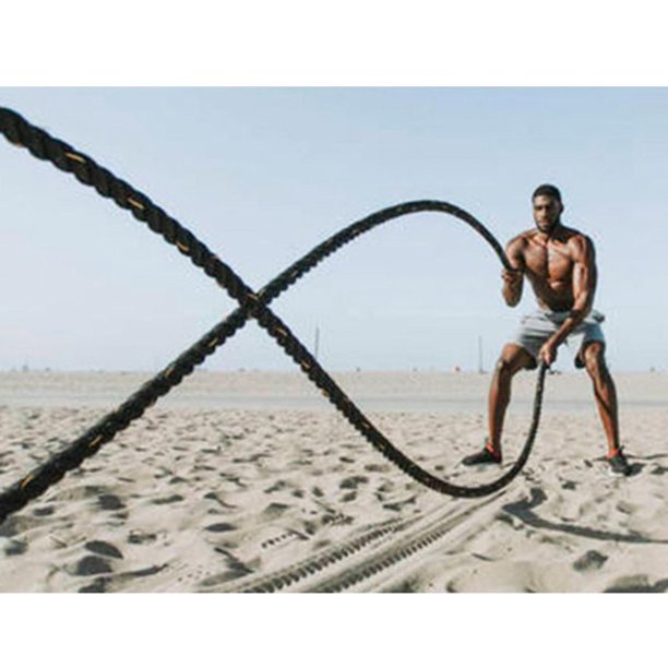 Cuerda de escalada para entrenamiento de fitness, color negro – Cuerda de  batalla para niños y adultos al aire libre e interior