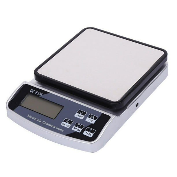 Báscula digital de cocina de alimentos de 33 libras, graduación precisa de  0.05 onzas, báscula de cocina con carga USB, acero inoxidable impermeable