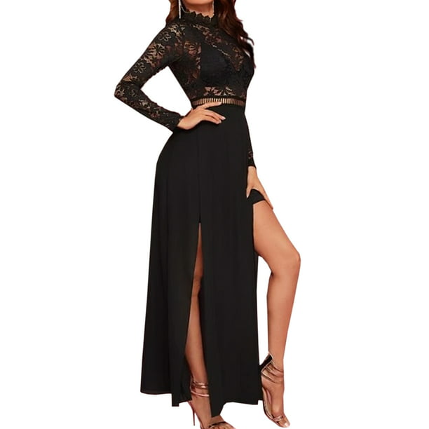 Maxi Vestido Elegante Sexi Encaje para Fiesta Dama Vest074 | Walmart línea