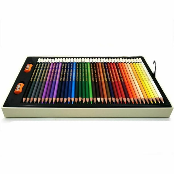 120 Lapices Acuarelables, Numerados, con Pincel y Caja de Metal Zenacolor -  Set de Lápices de Colores para Acuarela - 120 Lapices de Colores
