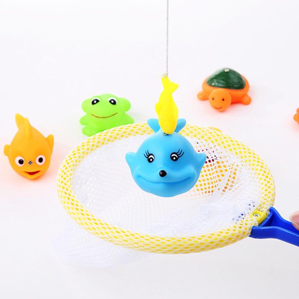 B. toys - Juego de pesca para niños - Juego de pesca magnético - 2 cañas de  pescar y 8 animales marinos - Juguetes que cambian de color para baño