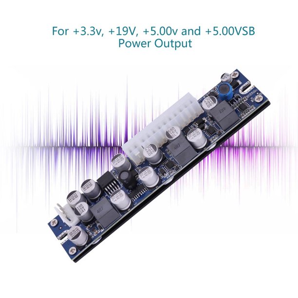  Módulo de fuente de alimentación para computadora, DC 12V 120W  PSU PC módulo de fuente de alimentación con cable de entrada ATX/CC de 24  pines : Electrónica