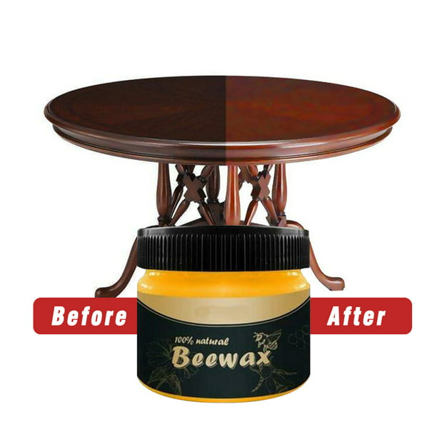  Condimento de madera Cera de abeja Cera de cuidado de madera  maciza Mantenimiento Limpieza pulida impermeable resistente al desgaste Cera  de muebles Cuidado de muebles (cera de abejas) : Salud y