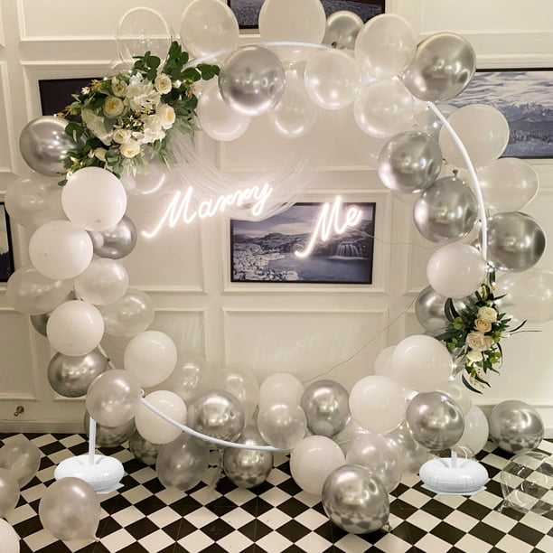 Arco para globos con estructura Base, soporte de fondo para arco de globos,  decoración de cumpleaños, suministros de boda, decoraciones para fiestas