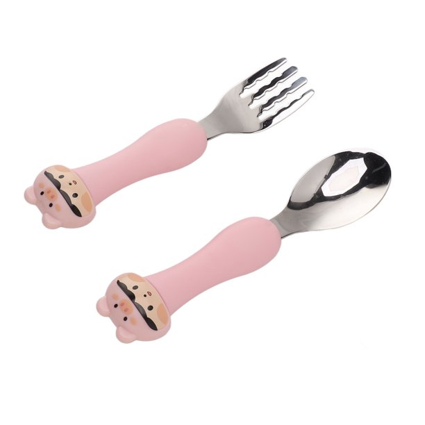 Cubiertos Para Bebé Spoonfork Animales Acero 304