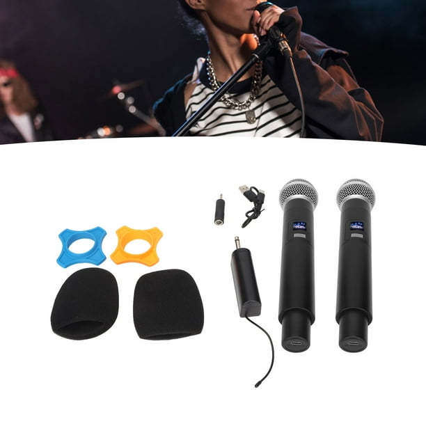 Microfonos Inalambricos Profesionales Para Cantar Karaoke Con Receptor  Iglesia