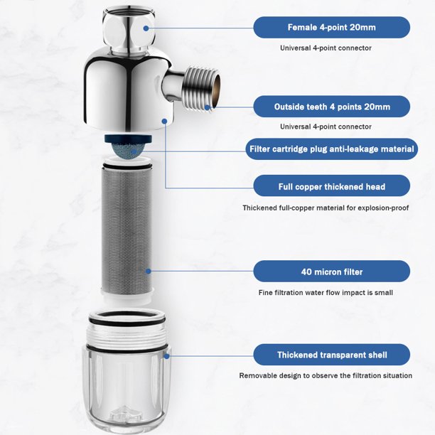 Pre-Filtro PURIFICADOR de Agua UNIVERSAL 1/2 GRIFERIA LAVADORA