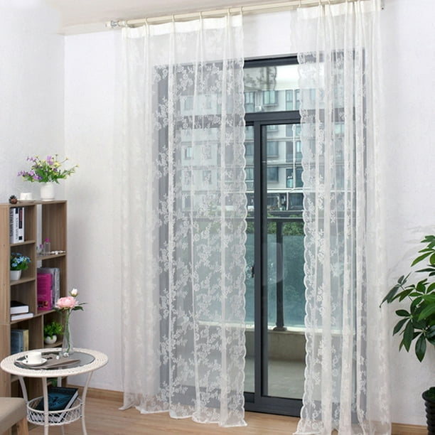 Cortinas para sala de estar, cortinas transparentes para ventana para  dormitorio, cuarto de , 100cmx250cm B-100cmx250cm Macarena Cortina de gasa