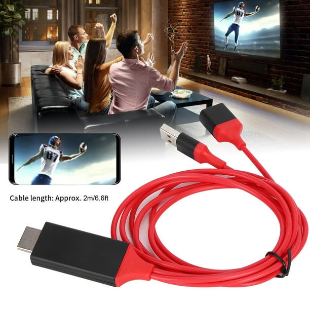 Cable adaptador micro USB a HDMI HDTV TV HD para teléfono celular