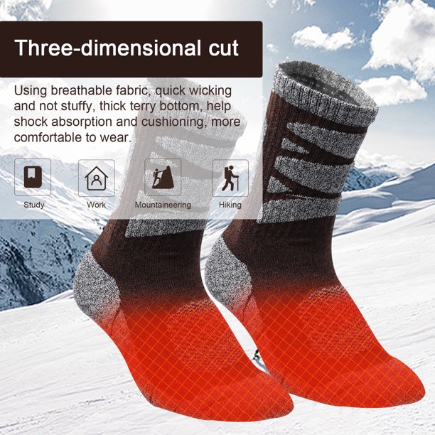 Calcetines gruesos impermeables de invierno, medias de alpinismo