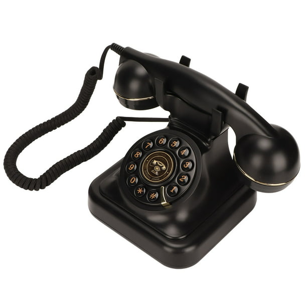 Teléfono fijo vintage retro cable teléfono con cable antiguo reemplazo de  teléfono de escritorio para decoración del hogar y la oficina