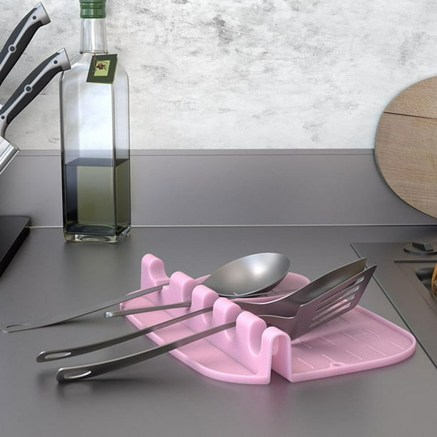 Soporte para cucharas de cocina que incluye cuchara de cocina