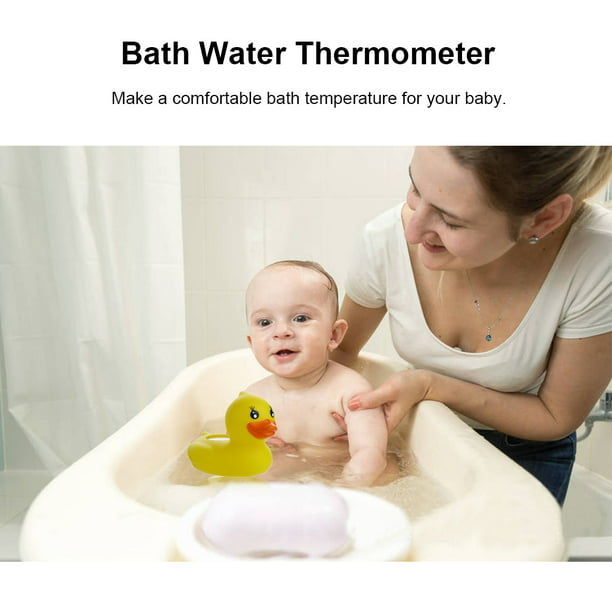 Irfora Termómetro de agua para baño, juguete para bebé infantil, pato de  goma flotante para niños, indicador de temperatura de ducha Irfora Probador  de temperatura