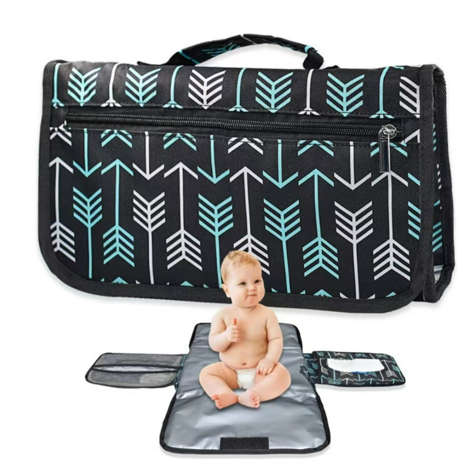 Cambiador portátil para bebé, impermeable, compacto, con almohada  incorporada, estación de cambio ligera y plegable, regalos para recién  nacidos : : Bebé