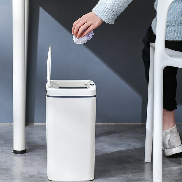 Cubo de basura con sensor automático cubo de basura para el hogar latas de basura  cocina baño Hugtrwg Para estrenar