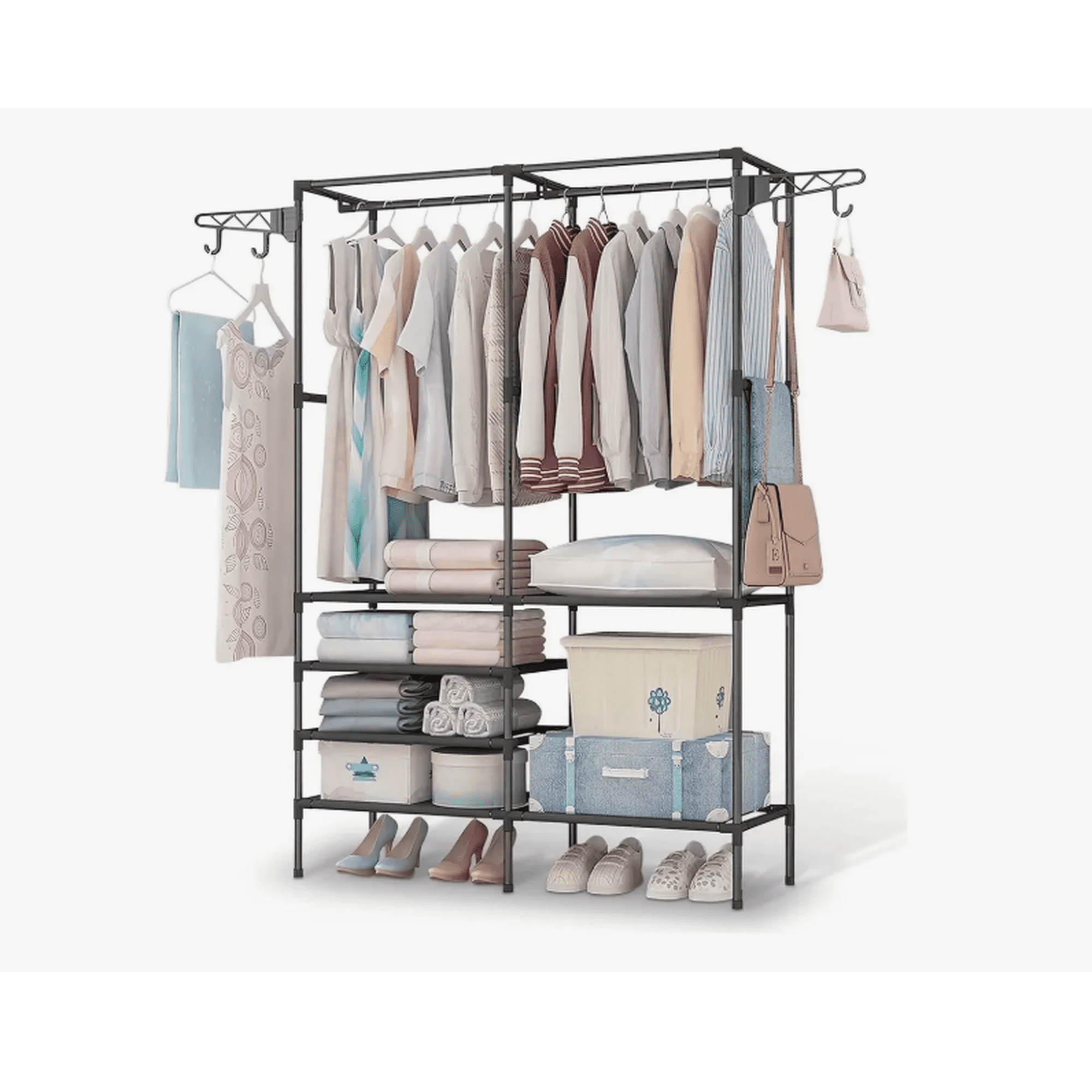 Closet rack perchero piso armable organizador ropa colgador