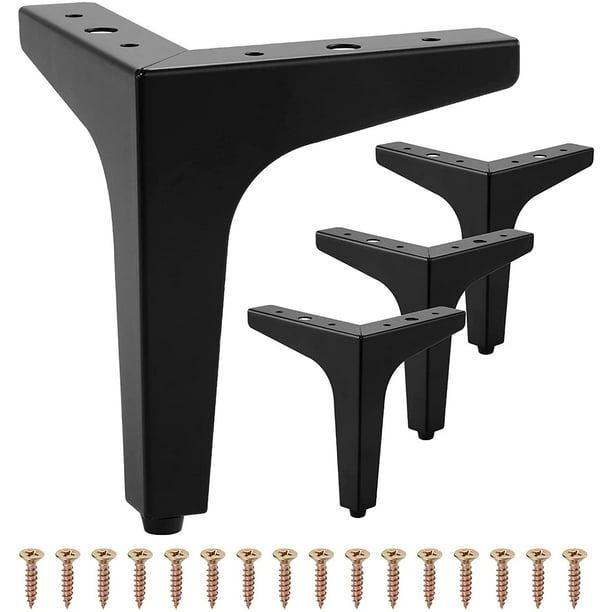 Patas ajustables para muebles, patas de Metal para mesa de centro, tocador  dorado y negro, reemplazo