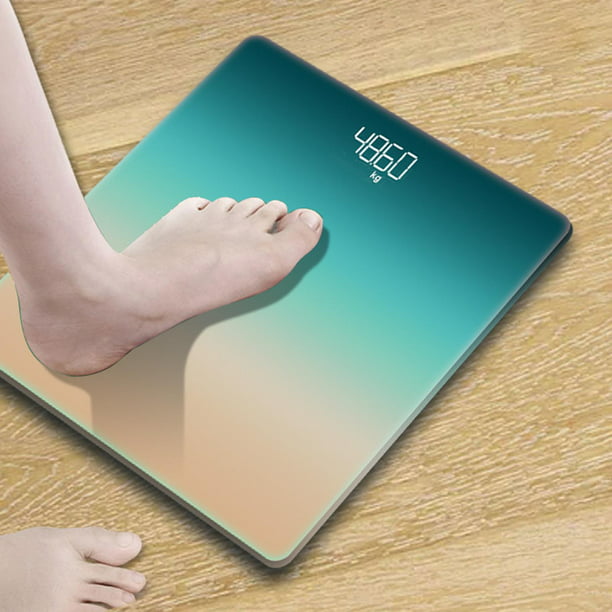 Báscula de peso digital mide peso, grasa corporal báscula de baño digital  de 400 Verde Salvador Escala inteligente